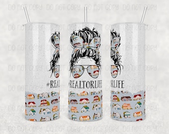 Realtor Tumbler, #RealtorLife, 20oz oder 30oz Tumbler, einzigartiges Dankeschön-Geschenk