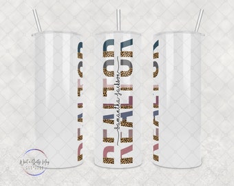 Personalisierte Realtor Tumbler: 20 Unzen / 30 Unzen Edelstahl-Trinkgeschirr