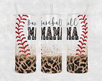 Custom Baseball Mama Tumbler: Stainless Steel, 20oz/30oz