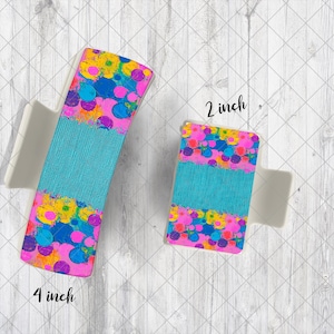 Custom Hair Claw Clip - 4 inch or 2 inch, Chunky Paint Splash, Stylish Accessory for Easy Updos, Charming Just Because Gift