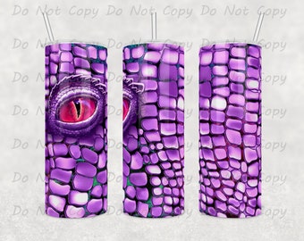 Purple Dragon Scale Tumbler: Custom Stainless Steel 20oz/30oz