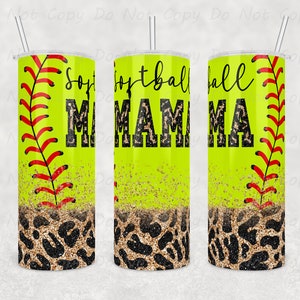 Hit a Home Run with this Softball Mama Custom Tumbler, 20oz or 30oz Tumbler,tay Quenched & Proud on the Sidelines