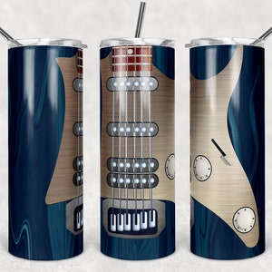 Custom Electric Guitar Tumbler - 20oz or 30oz Tumbler, Unique Gift for Guitarists and Music Lovers