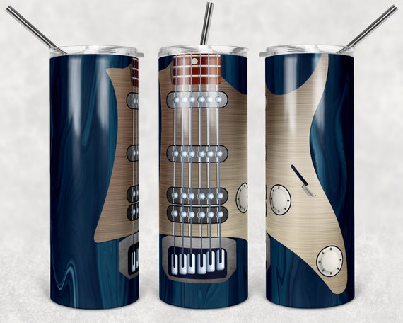 Electric Guitar, 20oz or 30oz Tumbler, Custom Tumbler 