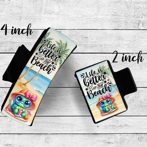Life is Better at the Beach Claw Clip, Stylish 2 Inch or 4 Inch Custom Hair Claw for Sunny Days, Summer Hair Accessory Gift for Beach Queens