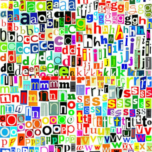 Printable Magazine Cut Out Letters - Etsy