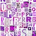 Purple Magazine Cutout Letters: Collage Alphabet (JPG Digital Download ...