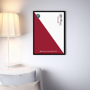 Poster mural numérique pour l'équipe CaDa Alfa Romeo F1 ORLEN C42 (C64005W)