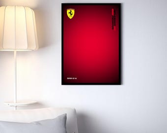 Póster digital de pared del Ferrari SF-24 F1 de Technic (42207)