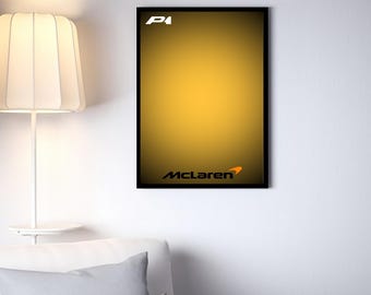 Póster digital de pared para Technic McLaren P1 (42172)