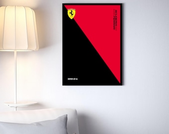 Póster digital de pared del Ferrari SF-24 F1 de Technic (42207)