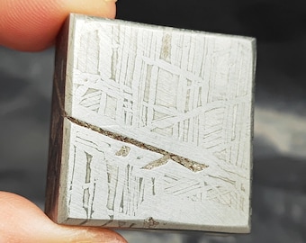 Muonionalusta Meteorite Slice, Etched Iron Specimen (89.8g)