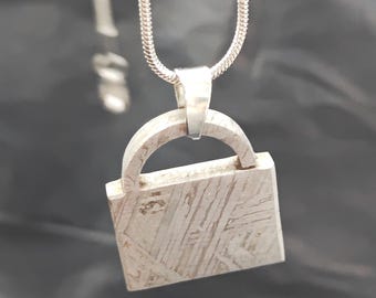 10.9g Muonionalusta meteorite Necklace pendant handmade Lucky stone, good wishes LK103