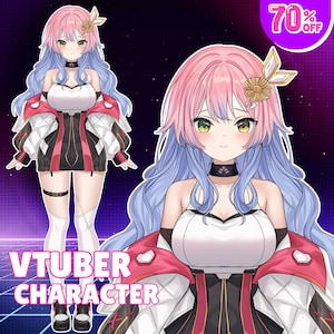 Custom Vtuber-modelcommissie | Live2D Vtuber-modelitem | Aangepast Live2D-model | Aangepaste VTuber | Custom Live2D Vtuber, Vtuber-model vrouwelijk