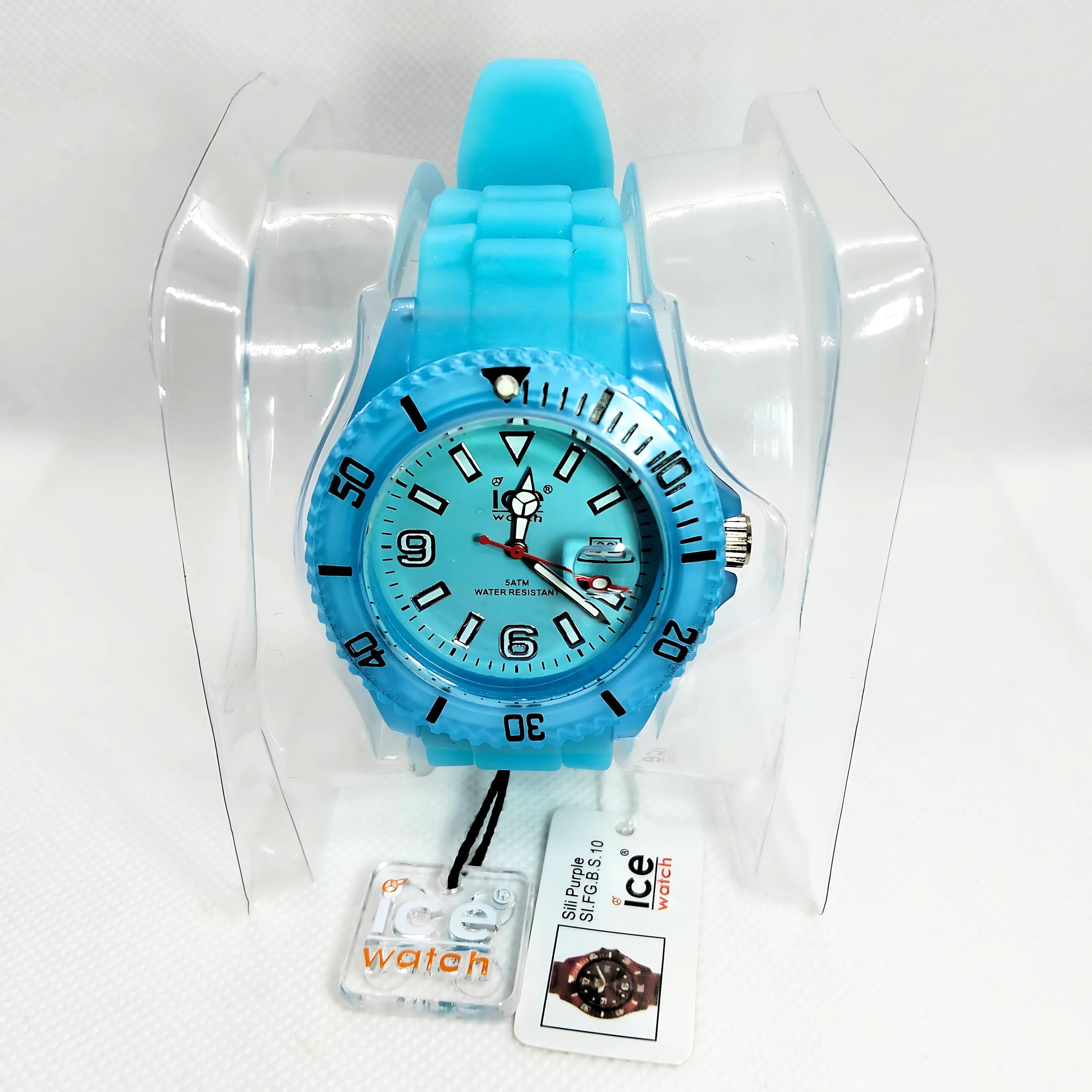 Vintage Watches Ice Watch Blue Silicone Mens Quartz Diver Dial Ice Watch® Multi Dial  main image 3