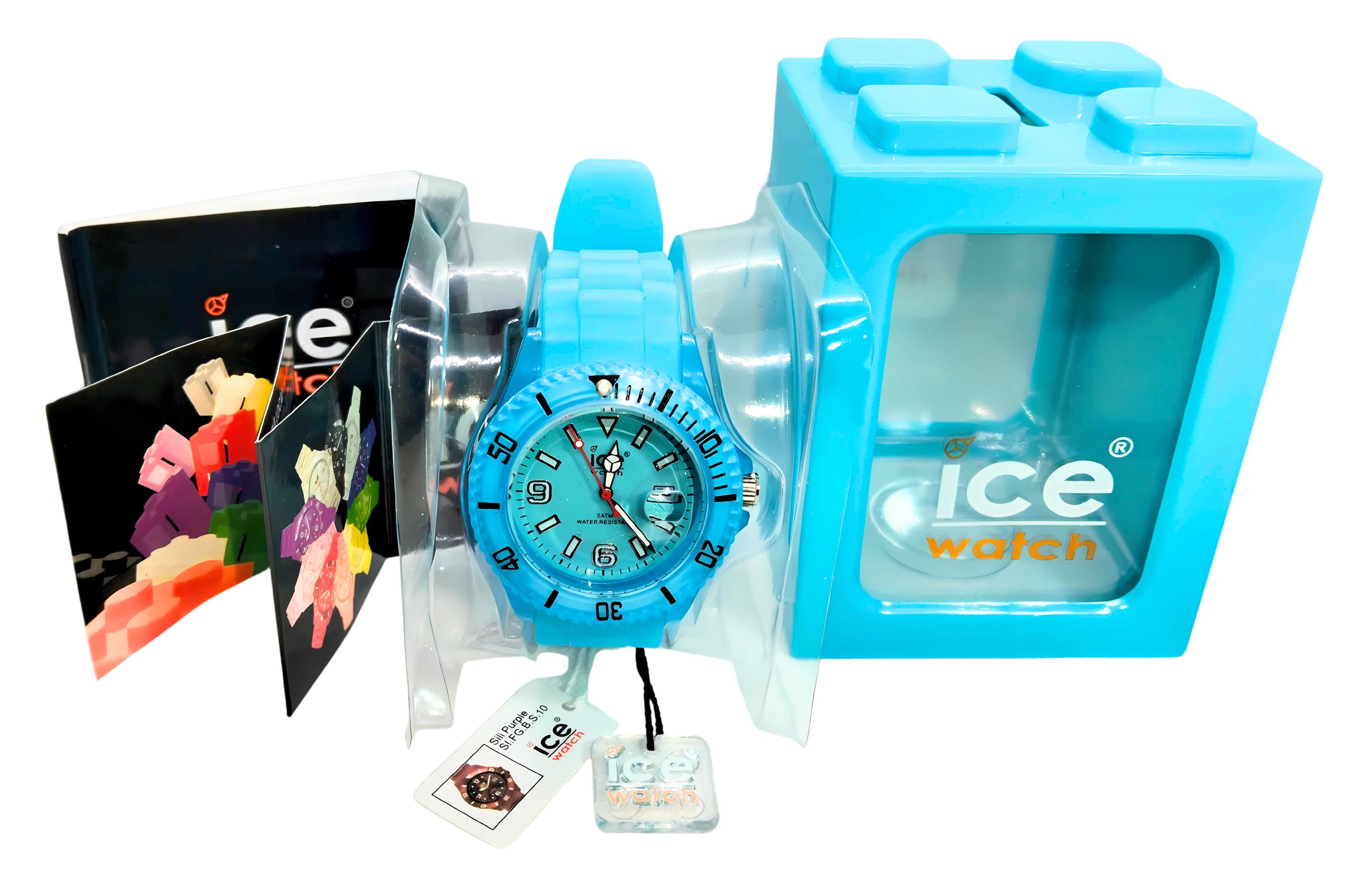 Vintage Watches Ice Watch Blue Silicone Mens Quartz Diver Dial Ice Watch® Multi Dial  main image 4