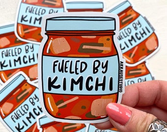 Fueled by Kimchi Magnet, Korean Kimchi Illustration Magnets