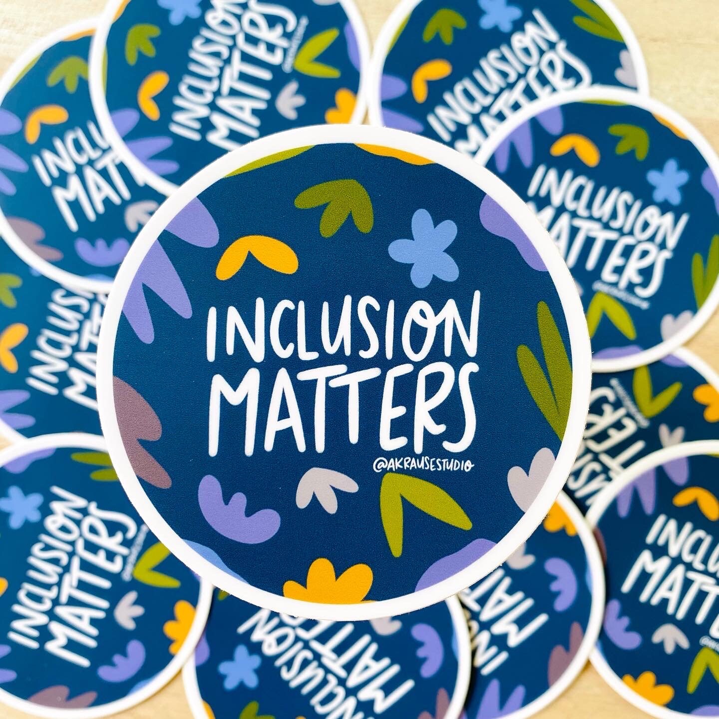 Inclusion Matters Vinyl Sticker, Inclusive Stickers, Waterproof Laptop ...