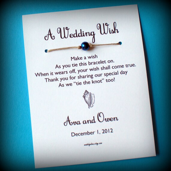 Beach Wedding A Wedding Wish With a Conch Shell Wish Etsy
