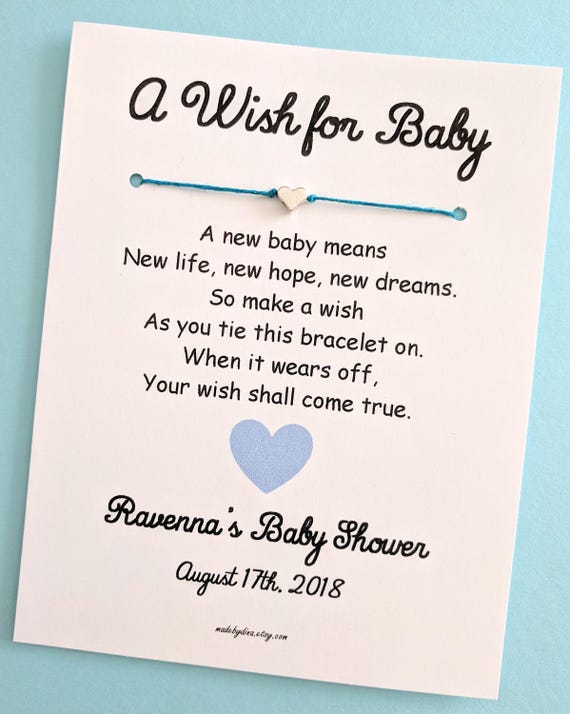 Wonderbaar A Wish for Baby Love and Hearts Theme Wish Bracelet Party | Etsy LP-32
