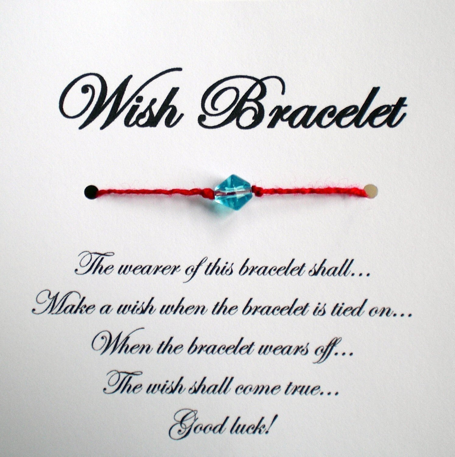 Lucky Red String Wish Bracelet Wedding Favor Party Favor Etsy