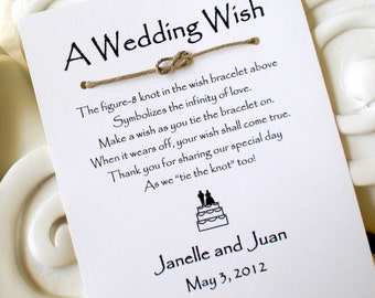 Wedding wish shop bracelet