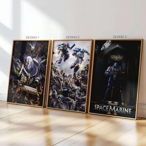 Tactical War Soldier Poster | Space Warrior Inspired Art | Gaming Room Decor | Digital Download | Gaming Gifts | Gamer Decor Print