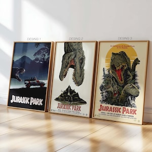 Dinosaur Era Jurassic Adventure Wall Art | Vintage Movie Poster | Art Print | Wall Art Print | Home Decor Room | Movie Poster Gift |