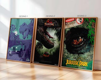Vintage Dinosaur Adventure Poster | Retro Prehistoric Wall Art Print | Digital Download