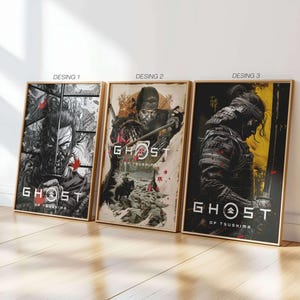 Ghost of Tsushima Poster | Jin Sakai Wall Art | Gift Game Poster | Home Decor | Game Poster | Wall Art & Home Decor | Unframed Canvas Print