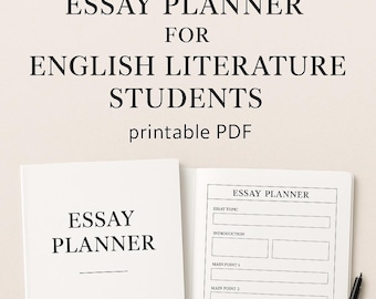 A Level English Literature Essay Planner