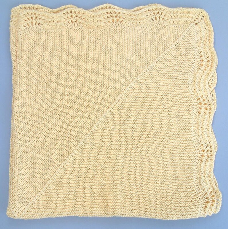 Soft Yellow Cotton Baby Blanket Etsy UK