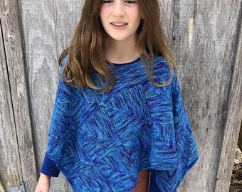 Blue-Green Koigu Poncho