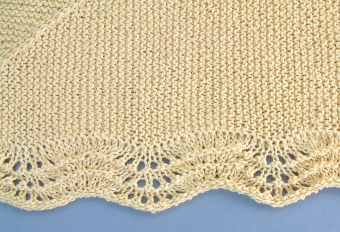 Soft Yellow Cotton Baby Blanket Etsy UK