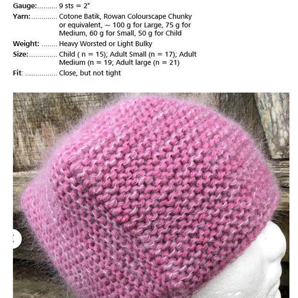 SquareHead Hat Pattern