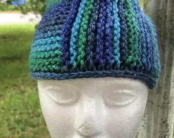 Blue-Green Multi Squarehead Hat