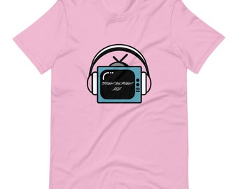 TV with Headphones Graphic T-Shirt