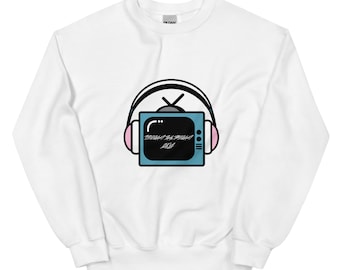 Channel TV Graphic Sweatshirt, Retro Style