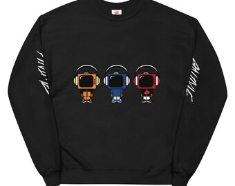 Anime TV Head Sweatshirt: Classic Fit, Soft Spun Yarn