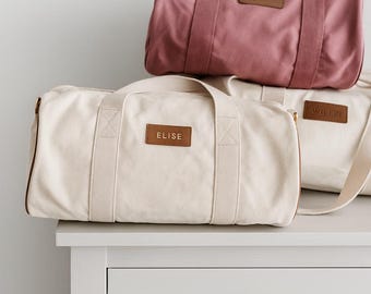 Personalized Bridesmaid Gifts, Duffle Bag, Custom Monogrammed Travel Bag, Honeymoon Bag, Overnight Bag, Bachelorette Party Weekender Bag