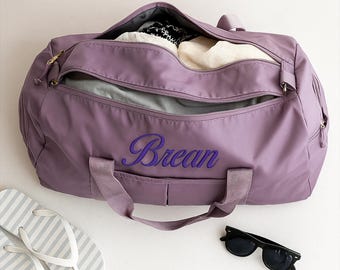 Custom Overnight Bag, Personalised Embroidered Duffle Bag, Weekender Bags, Travel Bag, Hospital Bag Gift for New Baby, New Mom Gift
