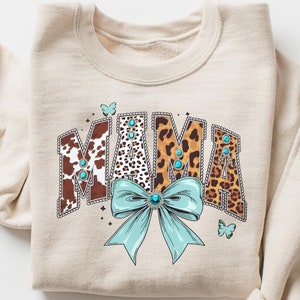 Coquette Western Mama Sweatshirt, Coquette Western T-shirt, Trendy Mama Sweatshirt, Howdy Western Mom Tee, Rodeo Outfit, Retro Cowgirl Gift