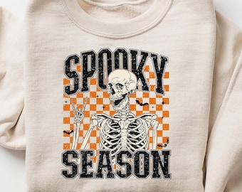 Sudadera de temporada espeluznante, camiseta retro espeluznante, regalo de Halloween espeluznante, camiseta de Halloween, camiseta de temporada acogedora, camiseta linda de otoño, regalo de Halloween