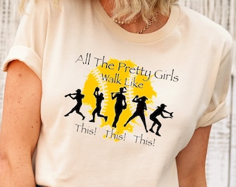 Softball Girls T-shirt, All The Pretty Girls Walk Like This Shirt, Softball Lover Gift, Funny Fastpitch Softball Tee, Softball Mama Tee