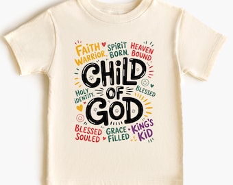 Child Of God Shirt, Christian Toddler Tshirt, Faith Based Tee, Religious Kids Sweatshirt, Bible Verse Top, Children Hoodie, Christian Gift