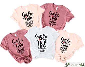 T-shirts de voyage entre filles, moins cher que la chemise Therapy 2025, tenue motivante pour le week-end entre filles, t-shirt soirée entre filles, cadeau de vacances assorti pour fille