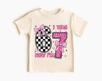 Shirt I Was 6 Now I'm 7, grappige meme-trui 7e verjaardag, T-shirt 67 verjaardag, feestelijke meme-trui, humor verjaardagscadeau, sarcastische kleding 67