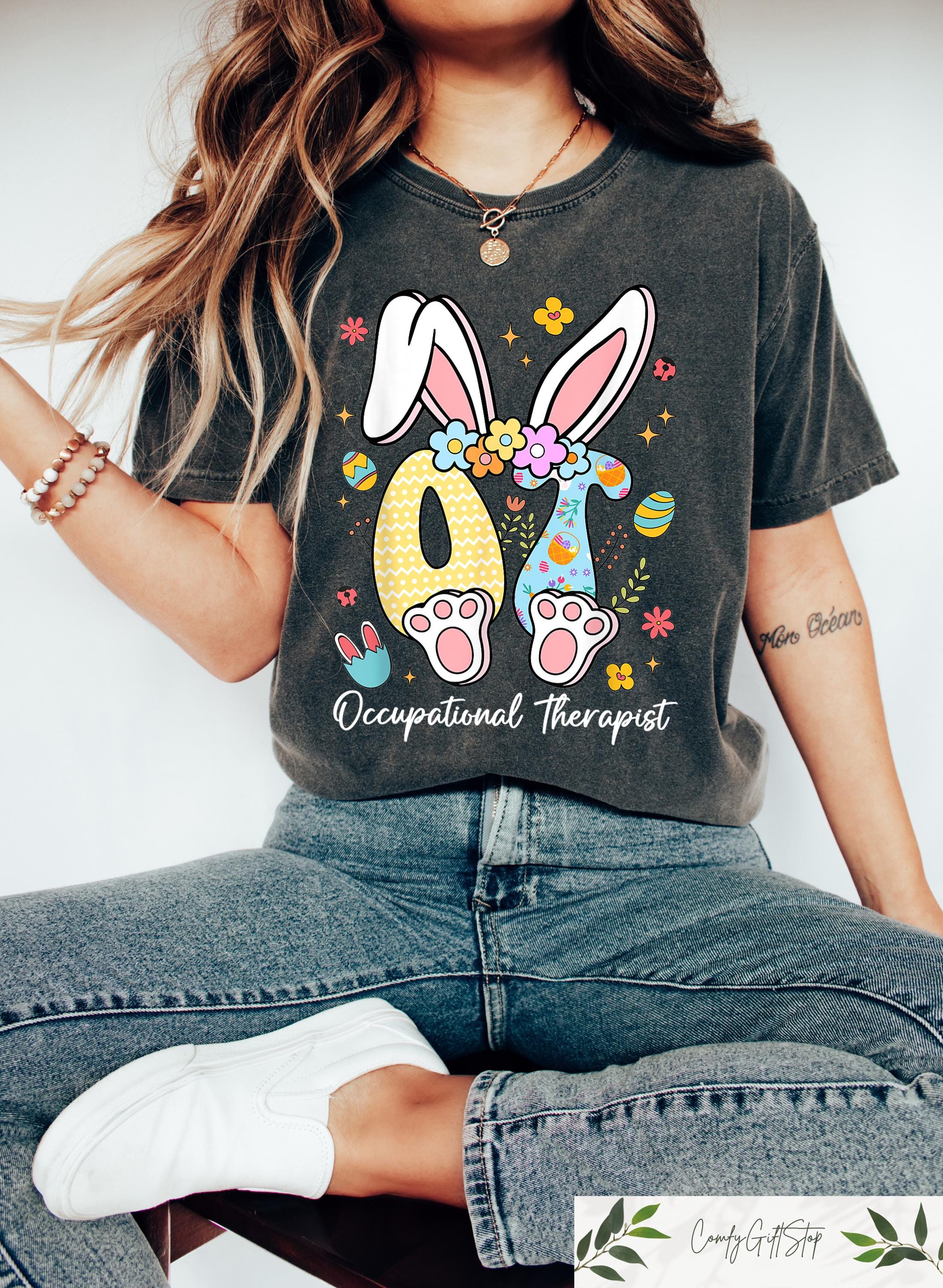 Easter Occupational Therapist T-shirt, OT Assistant Shirt, Easter OT Sweatshirt, Easter Therapist Gift, Occupational Therapy Easter Tee