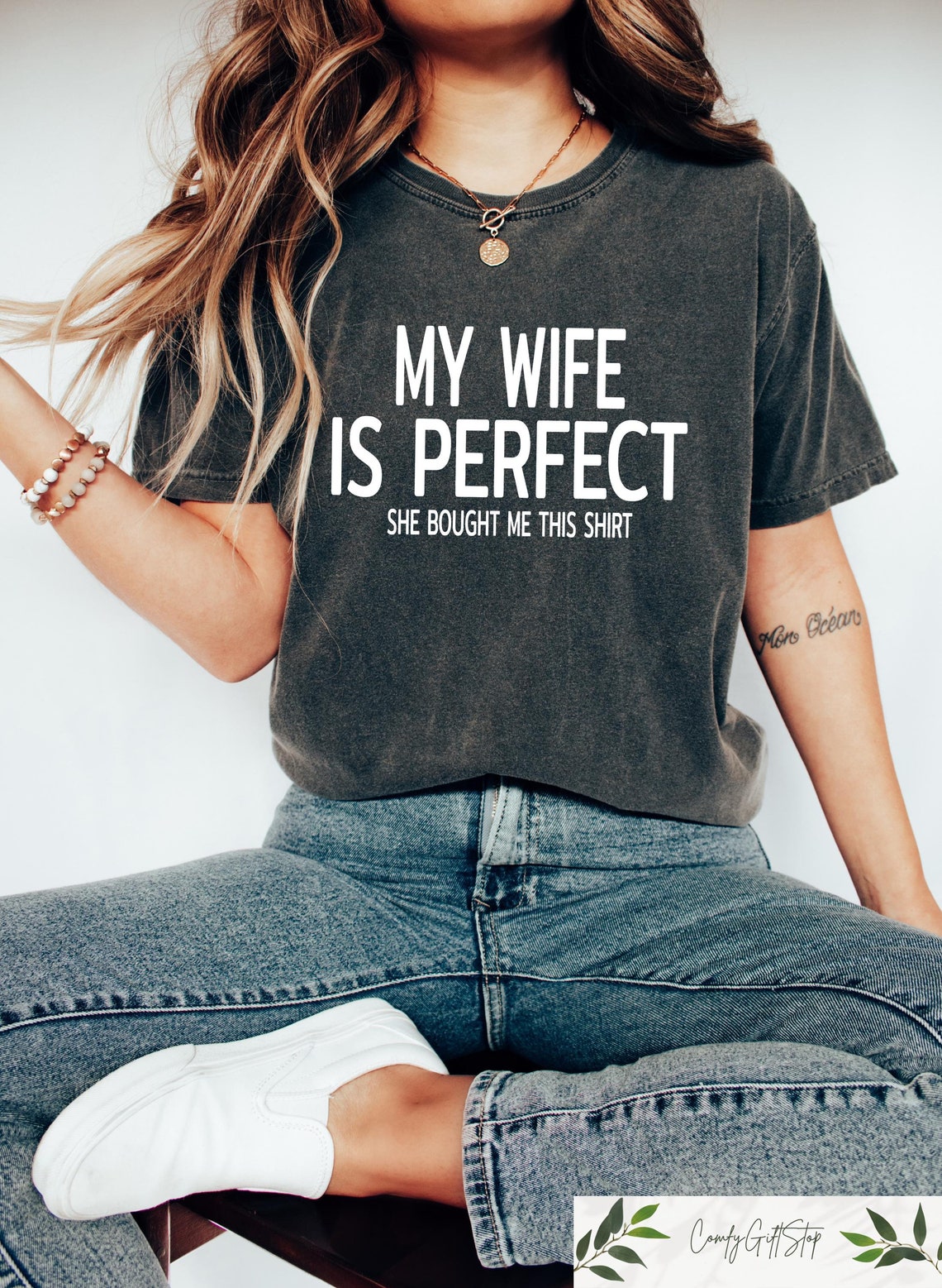 My Wife is Perfect She Bought Me This T-shirt, Funny Husband Shirts ...