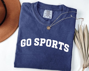 T-shirt Comfort Colors® Go Sports, T-shirt humoristique pour les jours de match, Ambiance match, Tenue de sport